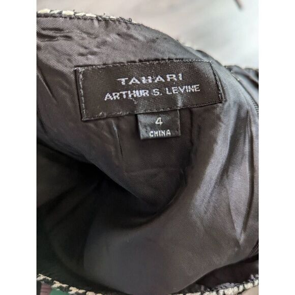 T Tahari Houndstooth skirt size 4 - Picture 4 of 5